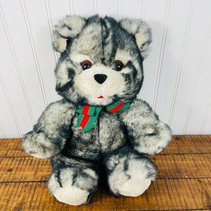 Vintage Fairview Black and White Bear Plush/Stuffed Animal 18"